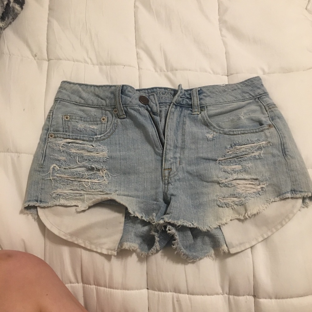 American eagle light wash Jena shorts